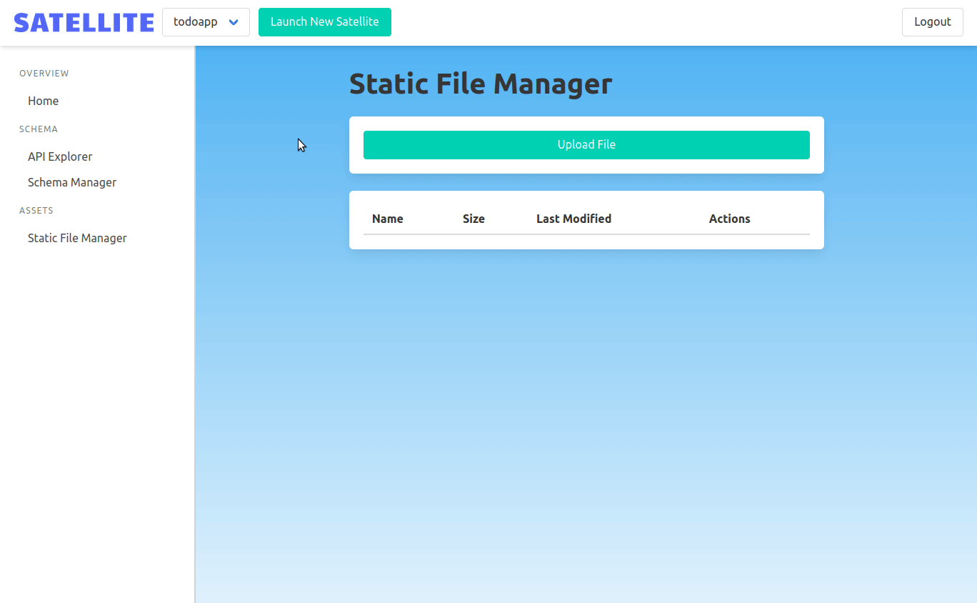 Adding a zip file for static file hosting.